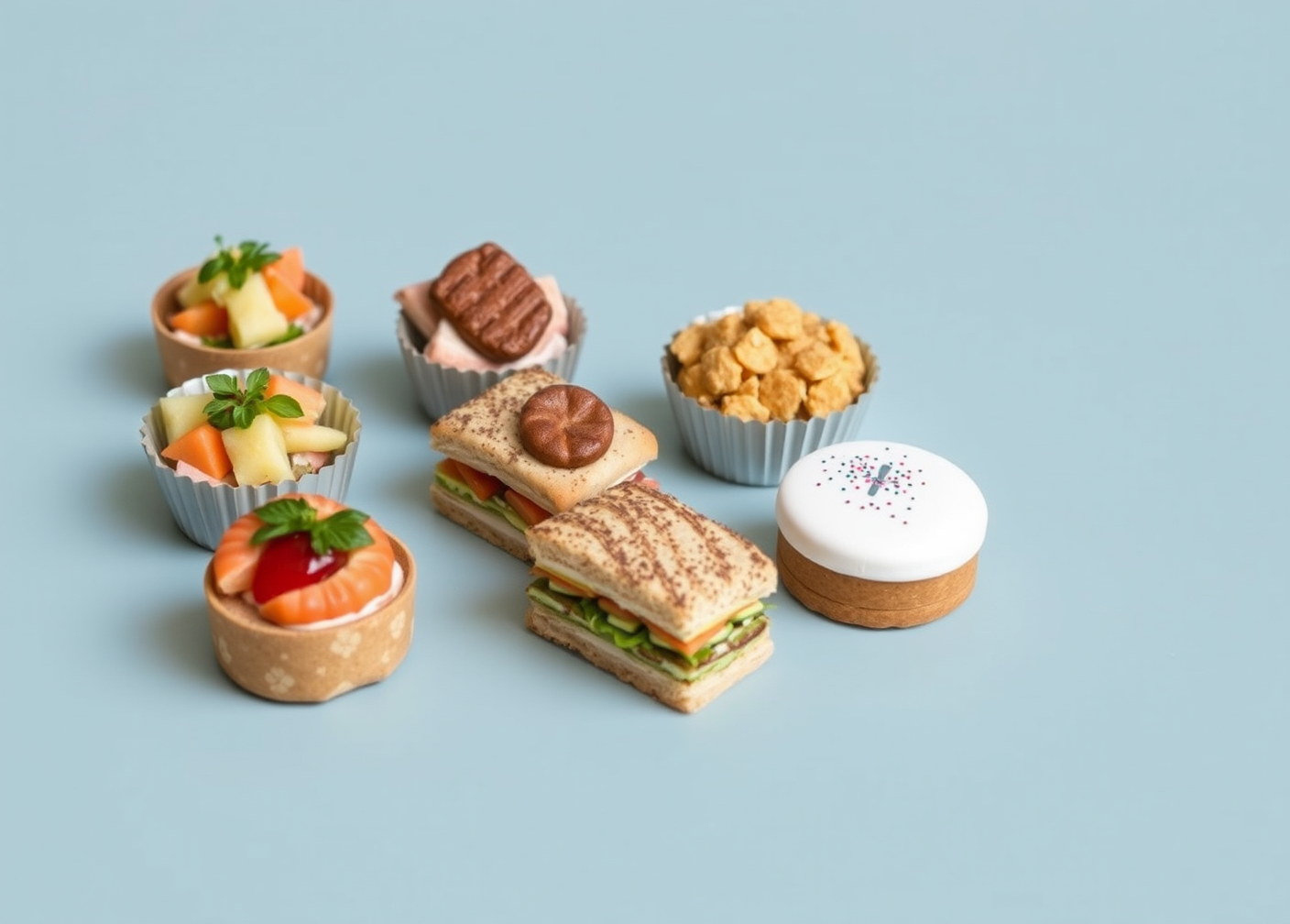 Assiettes de saison, sandwichs maison et pâtisseries.